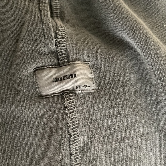 Joah Brown Washed Black French Terry Jogger - Picture 6 of 7